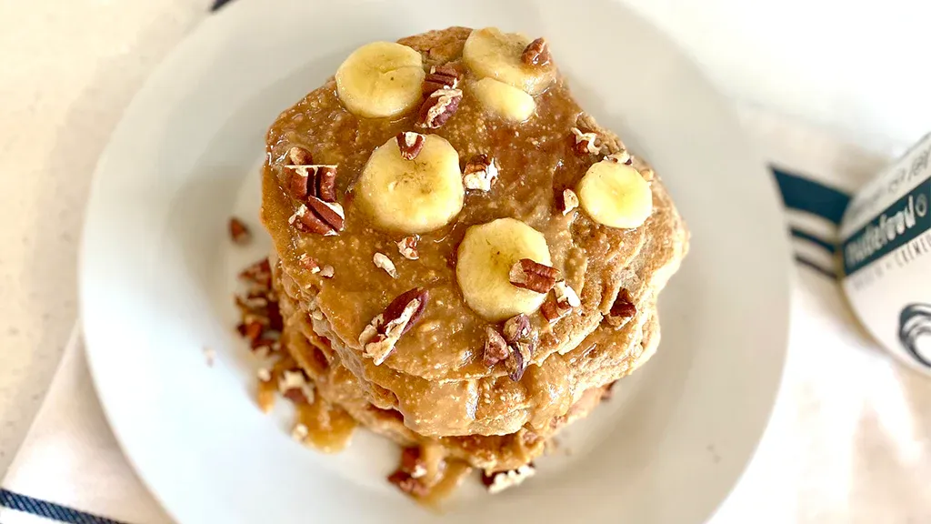 Protein Banana Oat Pancakes